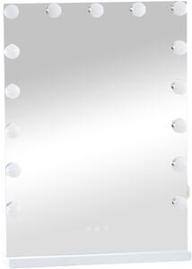 Hollywood tükör, LED-es sminktükör, többféle színhőmérséklet, dimmelhető (61 x 43 cm)