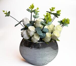Asztali dekoráció virágokkal -Fehér