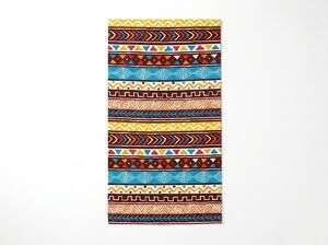 Gyorsan száradó XXL strand fürdőlepedő AZTECA színes 150 x 210 cm, 100% mikroszál