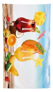 Gyorsan száradó XXL strandfürdőlepedő DRINKOZA színes 150 x 210 cm, 100% mikroszál