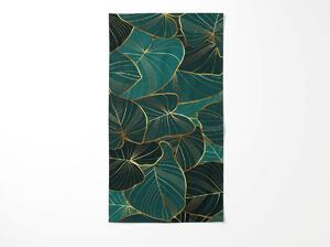 Gyorsan száradó XXL strand fürdőlepedő VERDARA zöld 150 x 210 cm, 100% mikroszál
