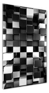 Üvegkép Absztrakció kocka