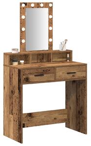 VidaXL Régi fa Szerelt fa 79 x 41 x 140 cm Tükör Piperebútor