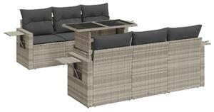 VidaXL Polyrattan Kerti Ülőgarnitúra - 7 részes