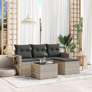 VidaXL Polyrattan Kerti Ülőgarnitúra - 4 részes