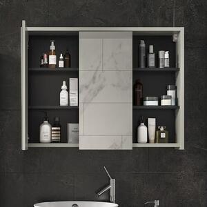 Vicco Viola tükrös szekrény 100x75 cm, szürke/antracit