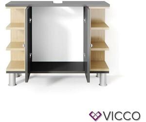 Vicco AQUIS mosdószekrény, 80 cm, antracit-tölgy