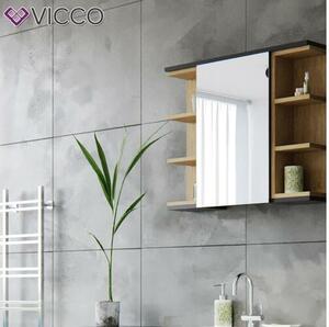 Vicco Aquis 1382 nyitott tükrös szekrény 80×64 cm, antracit-tölgy