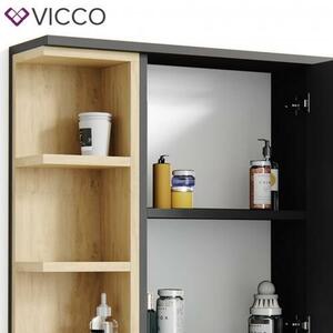 Vicco Aquis 1382 nyitott tükrös szekrény 80×64 cm, antracit-tölgy