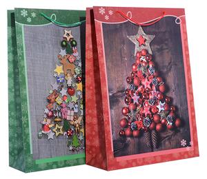 Karácsonyi táska XL KARÁCSONYFA zöld