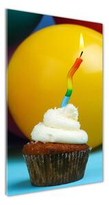 Üvegfotó Születésnapját cupcake