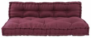 VidaXL Pallet Sofa Párna 2 pcs Bordó szövet