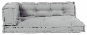 VidaXL Pallet Sofa Párna 3 db Szövet Szürke 120 x 80 x 38 cm