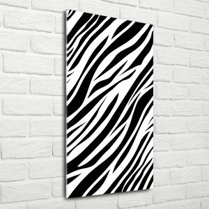 Üvegkép falra Zebra háttér