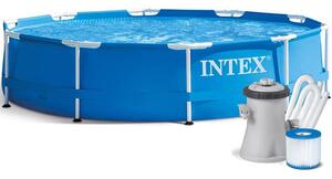 Intex fémvázas medence, 305x76 cm, 4500 literes, kerek, szűrőszivattyúval