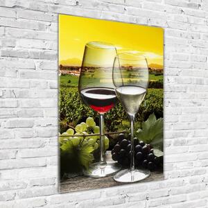 Üvegkép nyomtatás Bor és szőlő