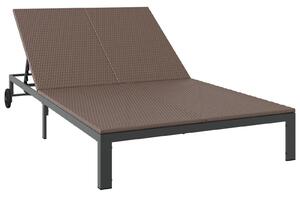 VidaXL Barna Fém váza 200 x 109 x 28 cm Állítható kartámasz