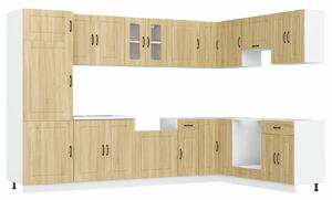 VidaXL Konyhaszekrény Kalmar 2 pcs Barna 80 x 46 x 81.5 cm Faanyag