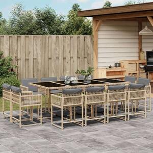 VidaXL Polyrattan Kerti Étkezőgarnitúra - 13 részes