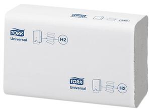 Kéztörlő, Interfold hajtás, 2 rétegű, 237 lap, H2 rendszer, Universal, TORK Xpress Multifold, fehér (KHH576)