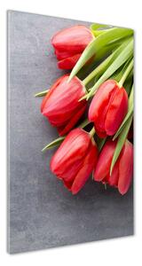 Akrilkép Piros tulipánok