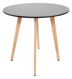 Kerek étkezőasztal Eden Ø80 cm - Fekete