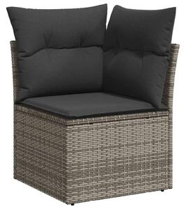 VidaXL Polyrattan Kerti Ülőgarnitúra - 7 részes - Szürke