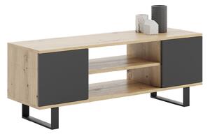 Focus RTV szekrény 135 cm, loft Tölgy artisan Fekete