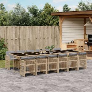 VidaXL Polyrattan Kerti Étkezőgarnitúra - 13 részes