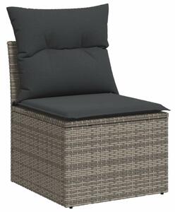 VidaXL Polyrattan Kerti Ülőgarnitúra - 5 részes - Szürke