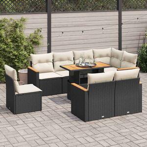 VidaXL Polyrattan Kerti Ülőgarnitúra - 9 részes