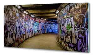Konyhai falvédő Graffiti a metróban