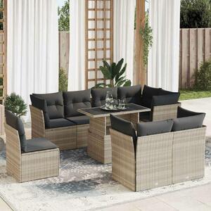 VidaXL Polyrattan Kerti Ülőgarnitúra - 9 részes