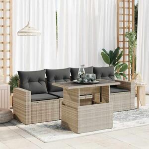 VidaXL Polyrattan Kerti Ülőgarnitúra - 5 részes