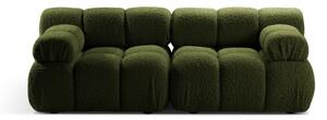 Zöld buklé moduláris kanapé 188 cm Bellis – Micadoni Home