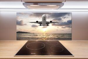 Hátfal panel konyhai Repülőgép a tenger felett