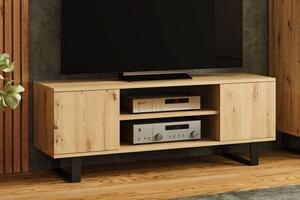 Focus RTV szekrény 135 cm, loft tölgy kézműves