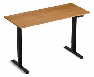 Elektromosan állítható magasságú íróasztal - 140x60cm arany tölgy ülő-/állómunkához - LVN System Lite LV1715