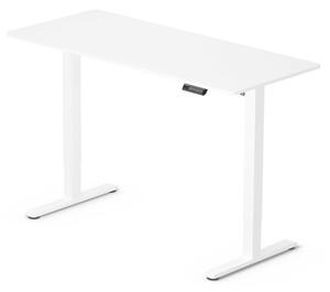 Elektromosan állítható magasságú íróasztal - 140x60cm fehér ülő-/állómunkához - LVN System Lite LV1716