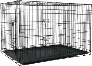 Funfit összecsukható XXXL Szobakennel 122x74,5x80,5cm - fekete