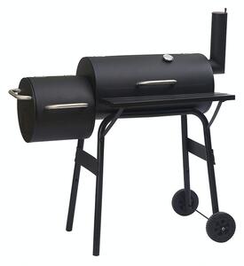 Faszenes kerti grillsütő füstölővel