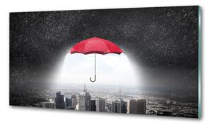 Konyhai falvédő Umbrella a város felett