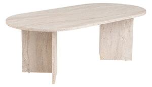 Bézs mérsékelten fényes dohányzóasztal 60x119 cm Sable – Kalune Design