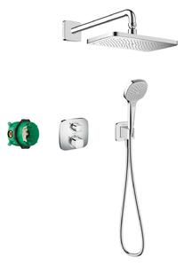 Hansgrohe Croma E - Zuhanyszett 280, hőszabályzóval Ecostat E rejtett, krómozott 27953000
