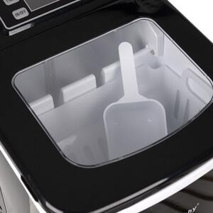 Ruhhy Jégkészítő gép 120W - 2 méretű kocka, 12kg/nap- Fekete