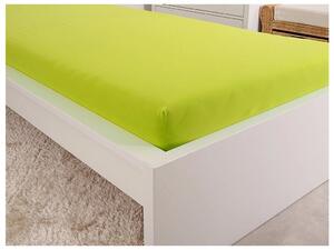 Jersey lepedő kiságyba EXCLUSIVE 70x140 cm lime