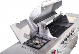 G21 Nevada BBQ konyha Premium Line gázgrill, 8 égőfej + ajándék nyomáscsökkentő