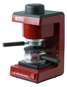 Szarvasi MINI ESPRESSO (SZV-612/3) kávéfőző, 800 W, bordó színű, őrölt kávé főzésére, 3,04 bar nyomás, max. 6 személy részére