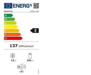 Whirlpool W55V1 112W fehér, egyajtós, Hűtő:101L, Fagyasztó:13L, hűtőszekrény