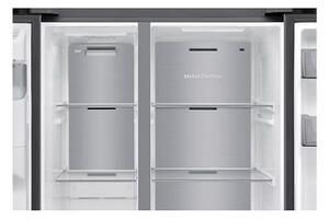 Samsung RS70F64KETEO Side-by-Side hűtőszekrény AI Energia üzemmóddal 640 L, matt metál